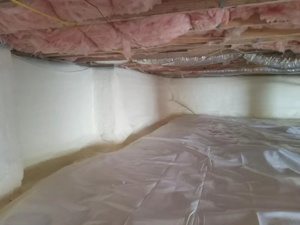 Crawl space encapsulation with closed-cell spray foam for Spray Foam Roofing in Castle Pines Village
